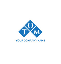 Tom Letter Logo Design On White Background