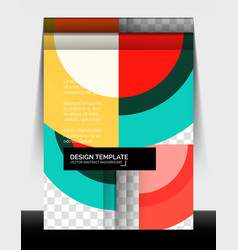 Circle Design A4 Flyer Print Template Annual