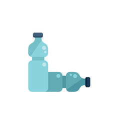 Clean Water Bottle Icon Flat Environment