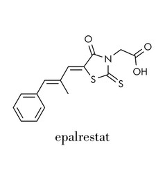 Epalrestat Diabetic Neuropathy Drug Molecule