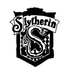 Harry Potter Slytherin Logo In Cartoon Doodle