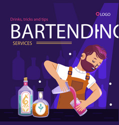 Flat Barman Posts Set