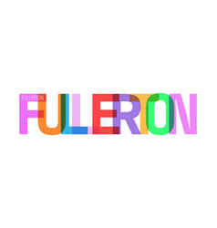 Fullerton Name City On A White