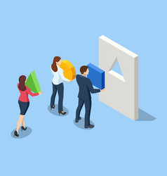 Isometric Finding The Right Business Solution