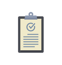 Quality Clipboard Icon Flat Checklist