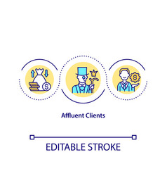 Affluent Clients Concept Icon