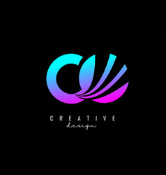 Creative Colorful Letters Co C O Logo