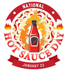 National Hot Sauce Day Banner Design