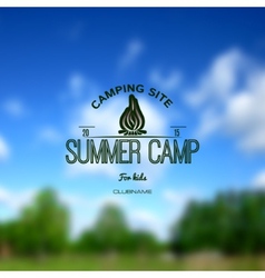 Summer camp badges logos and labels for any use Vector Image