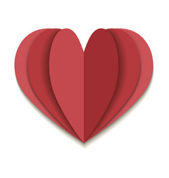 Isolated Colored Multi Layer Heart Shape Icon