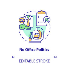 No Office Politics Concept Icon