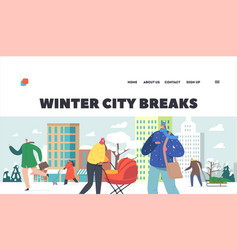 Winter City Breaks Landing Page Template