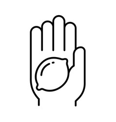 Lemon In Hand Icon