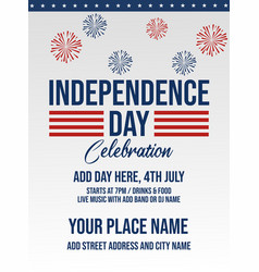 4th July Party Flyer Poster Design