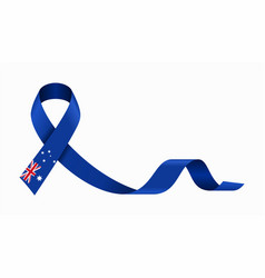 Australian Flag Stripe Ribbon Wavy Background