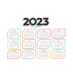 Stylish 2023 New Year Calendar For Office Desk