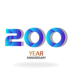 Year Anniversary Template Design Blue Elegant