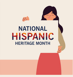 National Hispanic Heritage Month With Latin Woman