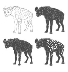 Set With Spotted Hyena