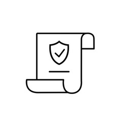 Insurance Policy Icon Contract Coverage Icon