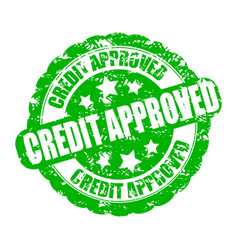 Credit Approved Bank Approval Stamp