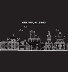 Helsinki Silhouette Skyline Finland