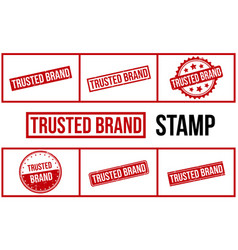 Trusted Brand Rubber Stamp Set