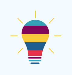 Colourful Light Bulb