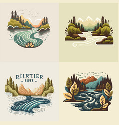 Collection Of Valley River Nature Mountain Forest