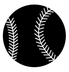 Black Baseball Ball Cut Out