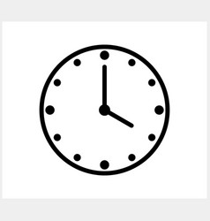 Clock Icon Isolated Time Symbol Clipart