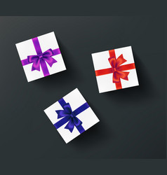 Gift Boxes Isolated On Dark Background