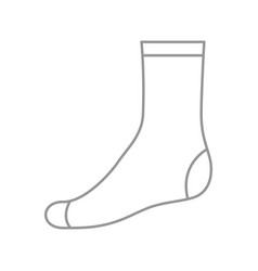 Set Sock For Man Outline Template Sport