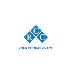 Rcc Letter Logo Design On Black Background