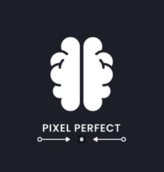 Human Brain White Solid Desktop Icon