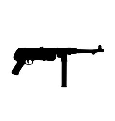 Ww2 German Submachine Gun Mp 40 Silhouette