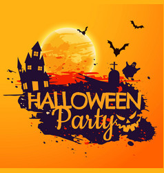 Grunge Style Halloween Party Background