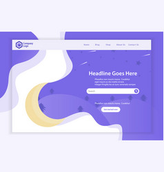 New Website Landing Page Template Design