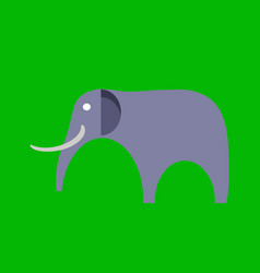 African Bull Elephant With Tusks Logo