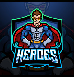 Super Hero Esport Logo Mascot Design