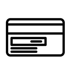 Credit Card Back Bank Payment Line Icon