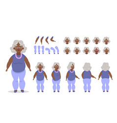 Elderly African American Woman Character