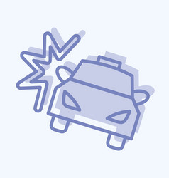 Icon Car Crash Suitable For Automotive Symbol Two