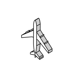 Plane Air Transport Isometric Icon