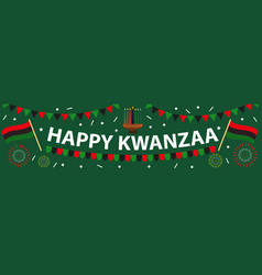 Happy Kwanzaa Banner African American Holiday