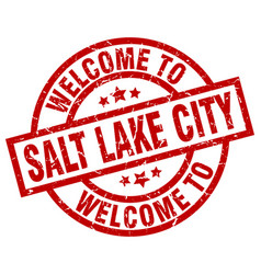 Welcome To Salt Lake City Red Stamp