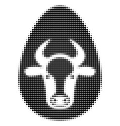 Cow Egg Halftone Icon