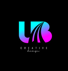 Creative Colorful Letters Ub U B Logo