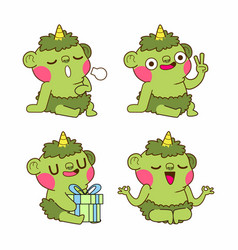 Cute Ogre Doodle Sticker Goblin Troll Orc