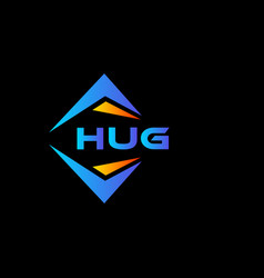 Hug Abstract Technology Logo Design On Black